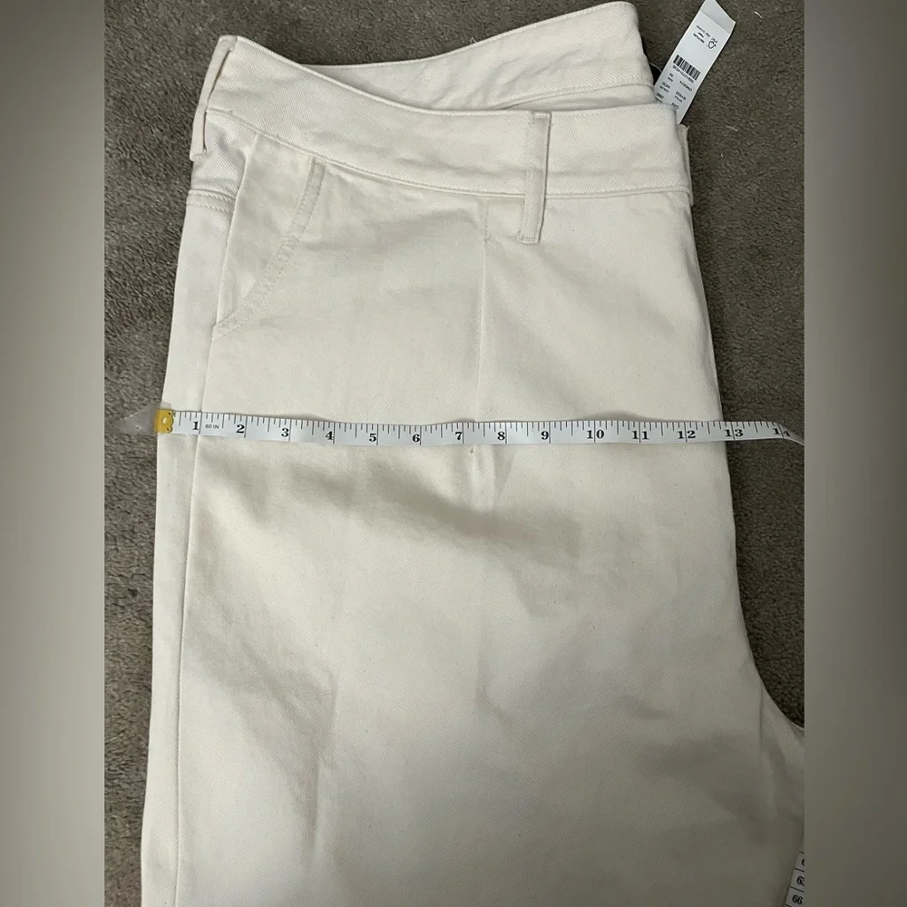 J.Crew Beige Cotton Twill Wide-Leg Shorts Size 36 NWT